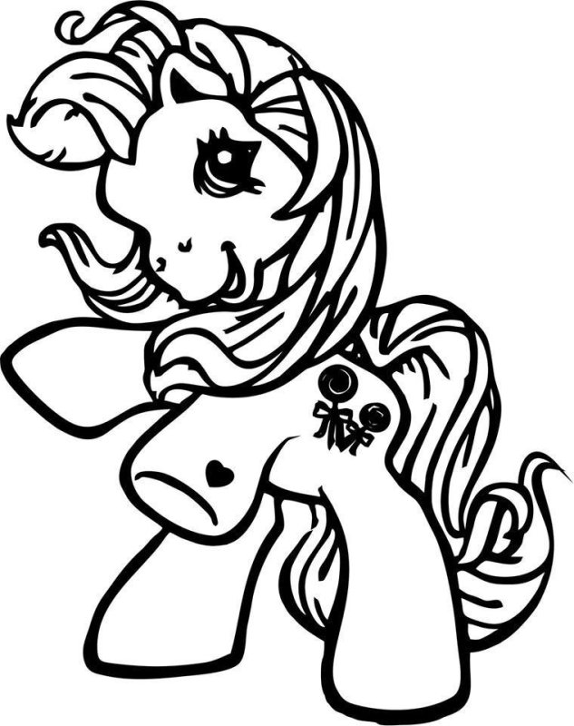 My little Pony трафарет