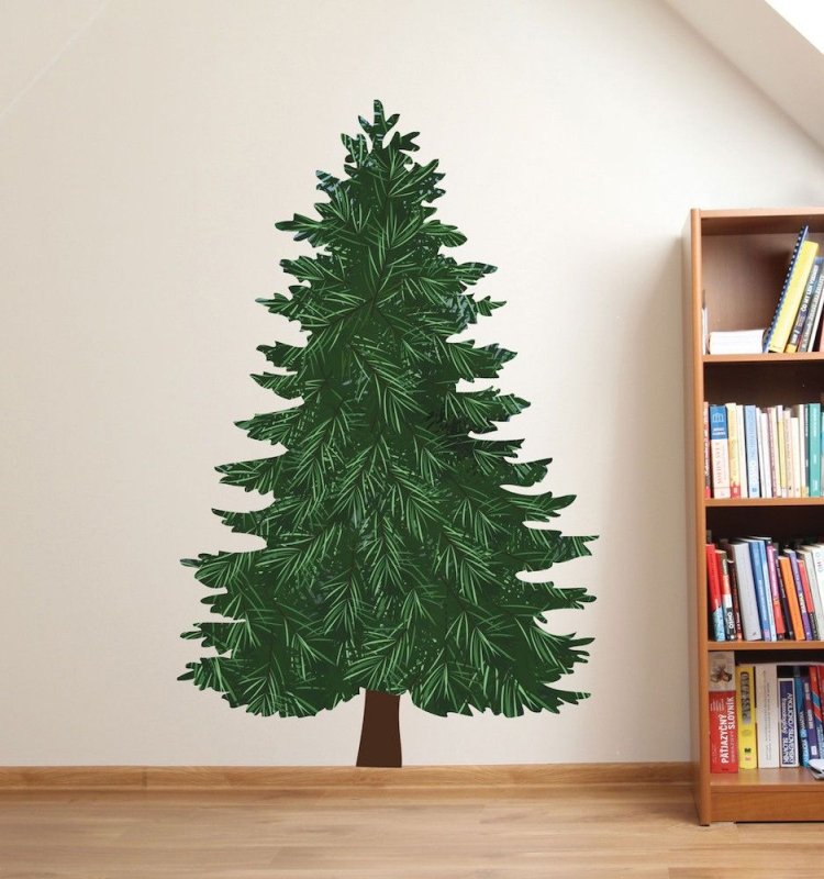 Елка на стене