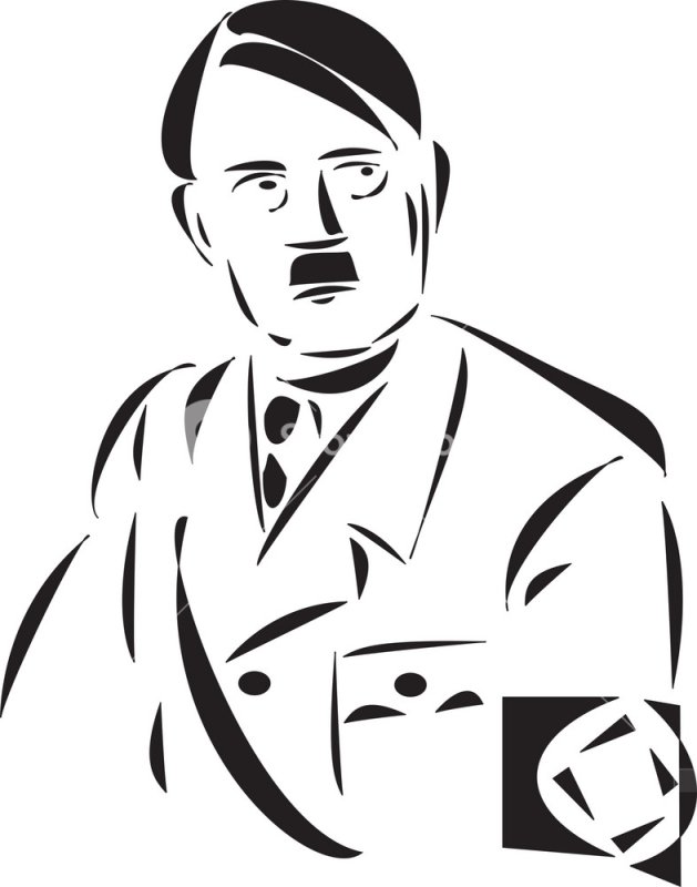 Силуэт Адольфа Гитлера