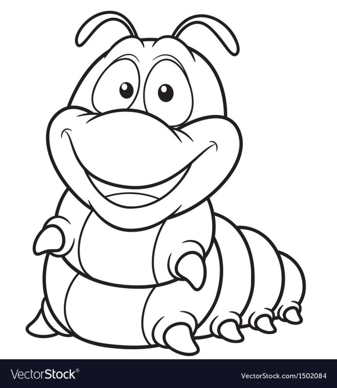 Мордочка гусеницы