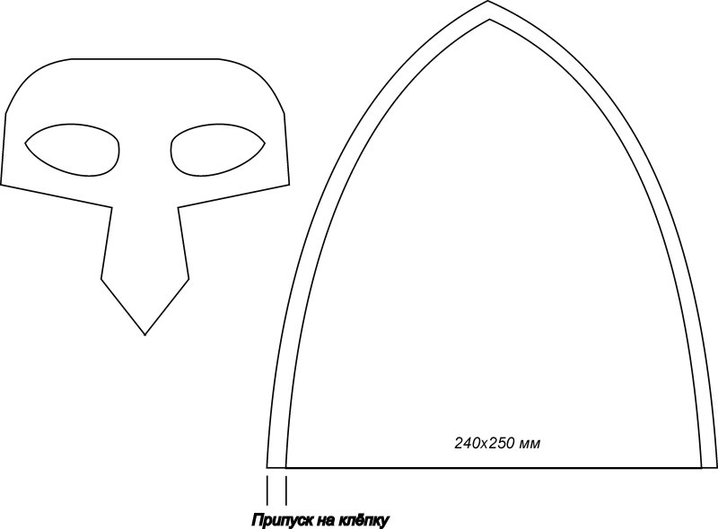Шлем из бумаги для Ильи Муромца