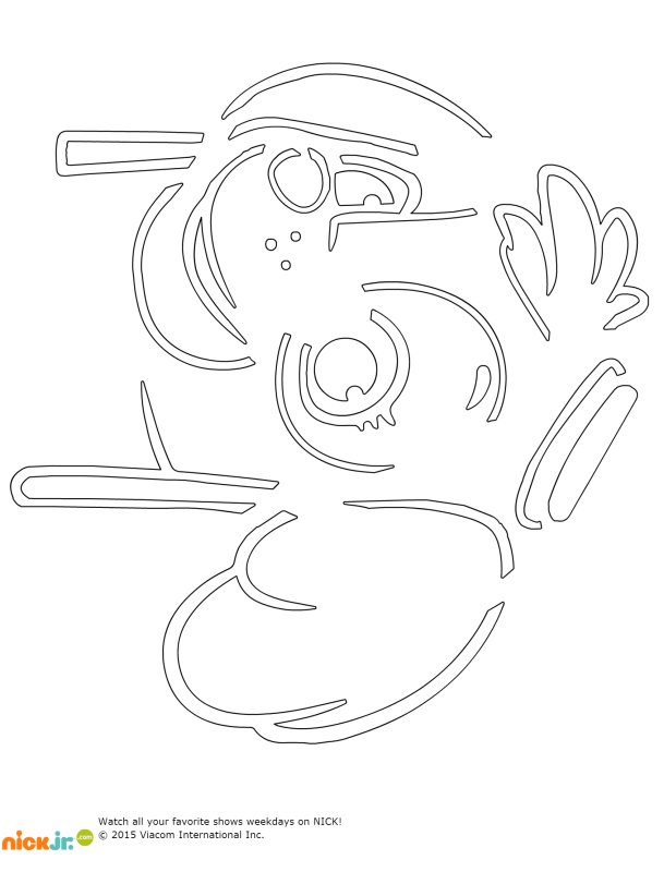 Щенячий патруль трафарет