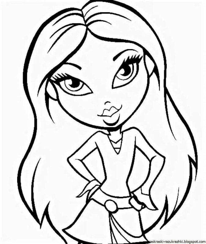 Раскраски для девочек братц