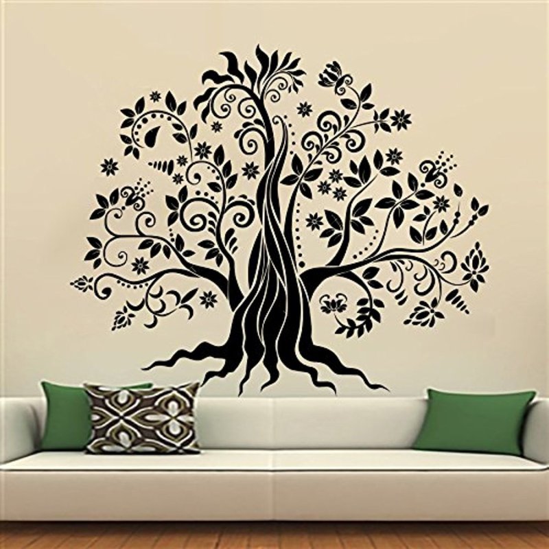 Эскиз дерева на стене