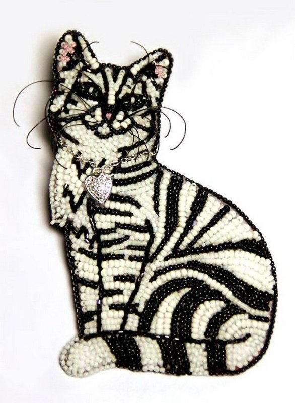 Брошка кошка