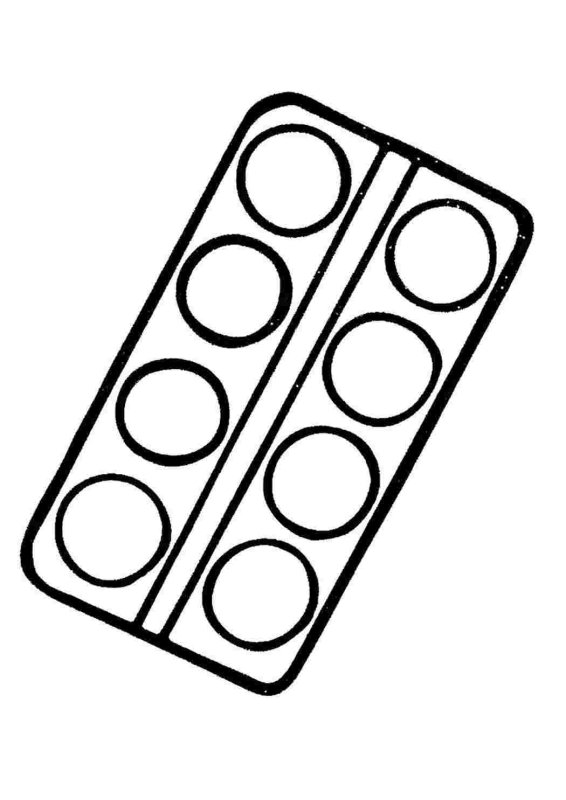 Раскраска таблетки