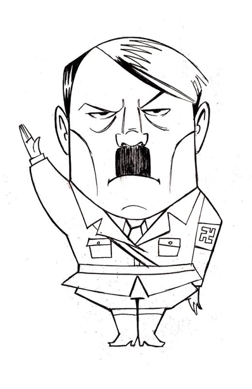 Адольф Гитлер для срисовки