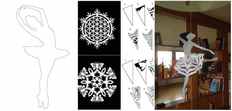 Балерина из бумаги