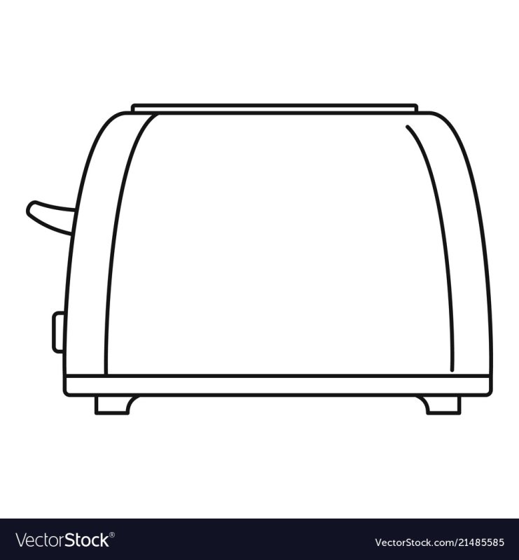 Тостер рисунок