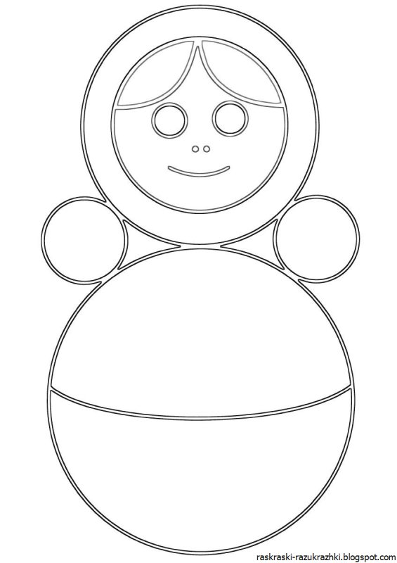 Рисование неваляшка