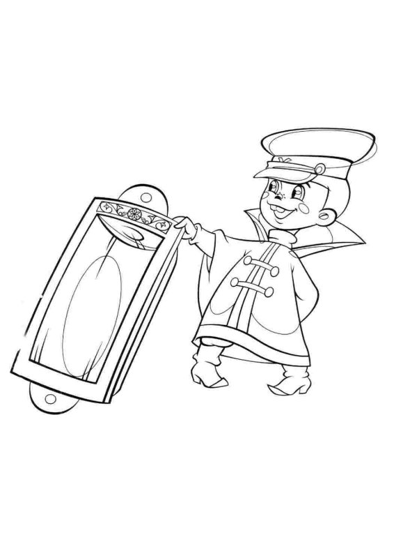 Раскраска Вовка в тридевятом царстве раскраски