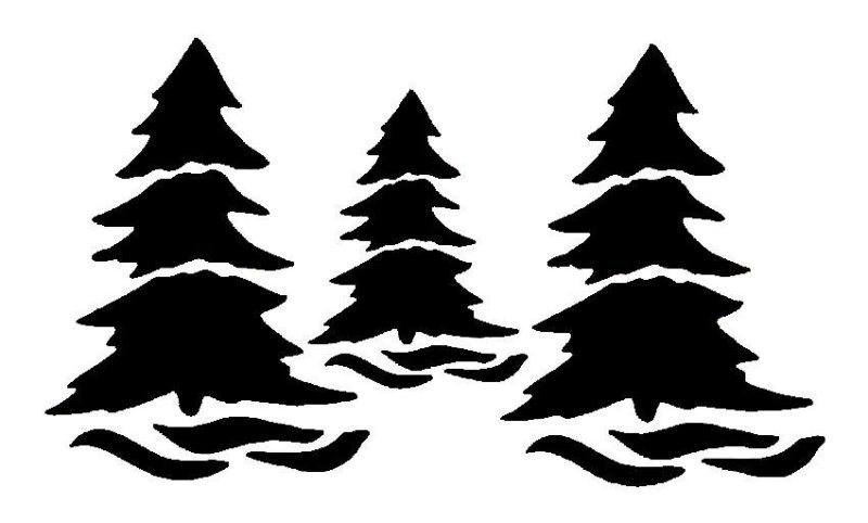 Трафареты для искусственного снега на окна