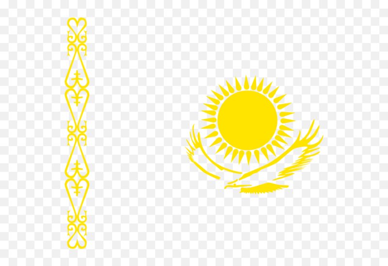 Орнамент на флаге Казахстана
