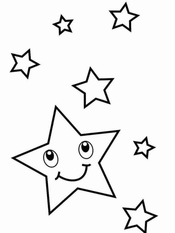 Трафарет звезды