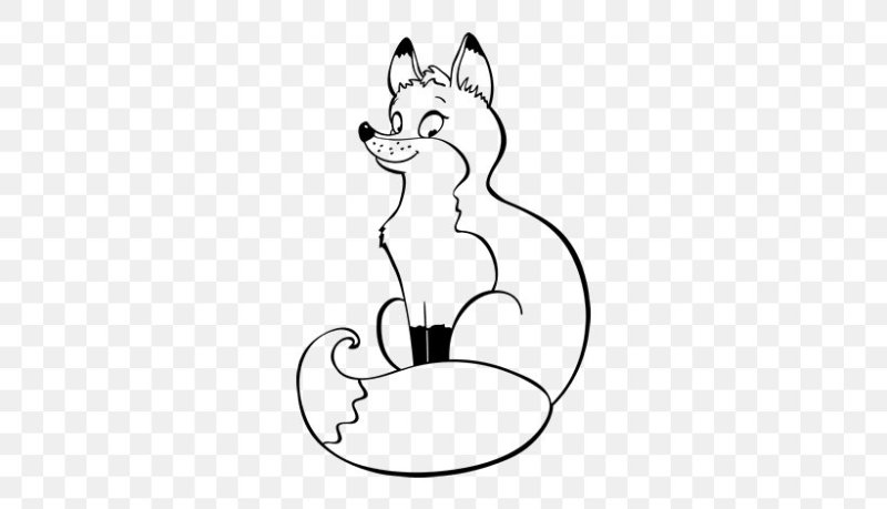 Лисичка рисунок