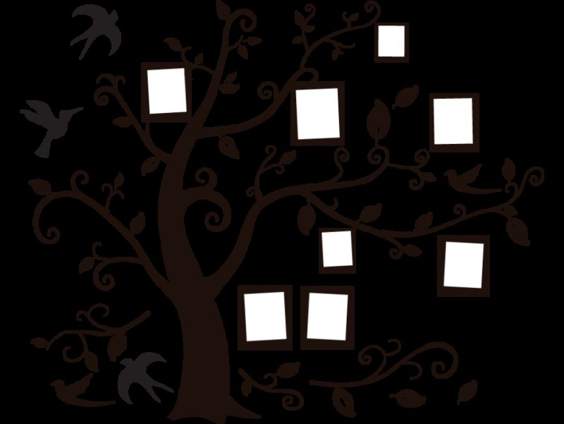 Трафарет "дерево"