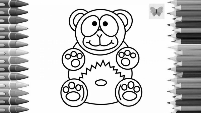 ЖЕЛЕЙНЫЙ медведь раскраска