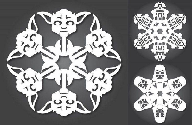 Необычные снежинки