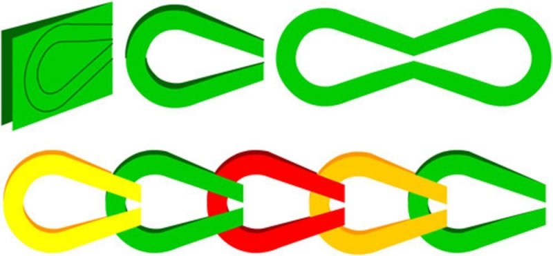 Гирлянда из бумаги схемы