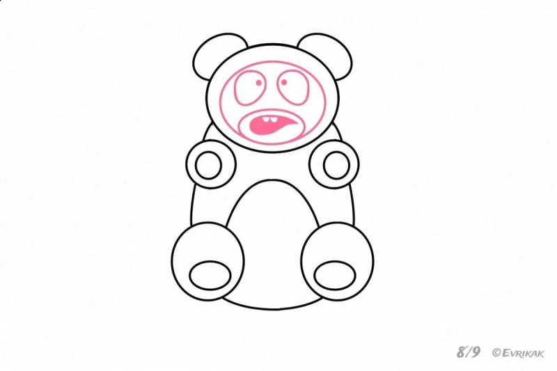 Валера ЖЕЛЕЙНЫЙ медведь разукрашка