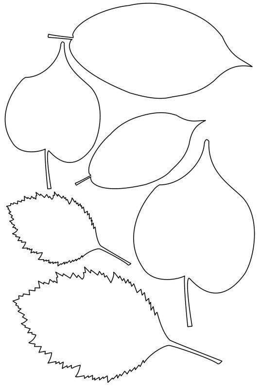 Листики для аппликации