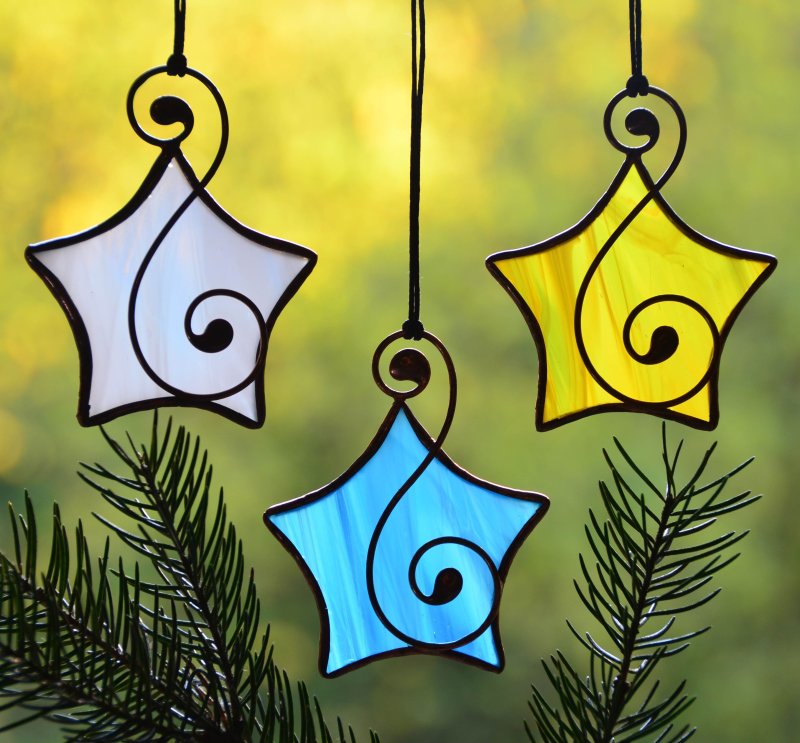 Елки витраж