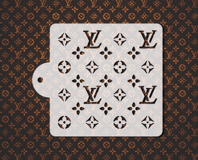 Трафарет Луи Виттон на стену