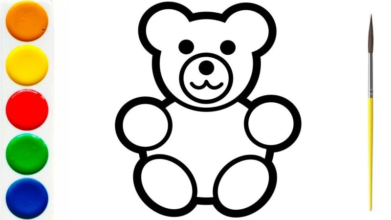 Валера ЖЕЛЕЙНЫЙ медведь разукрашка