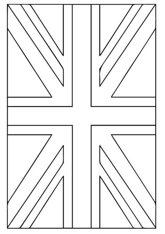 Британский флаг раскраска