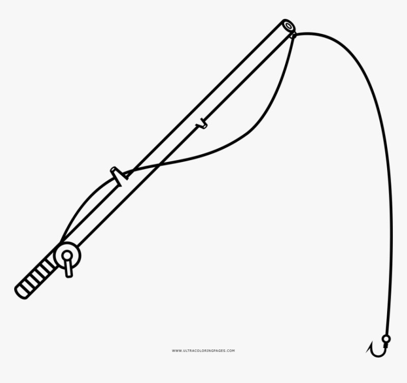 Удочка раскраска для детей