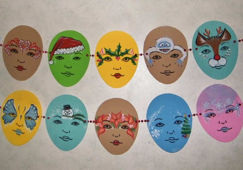 Трафарет для аквагрима для детей