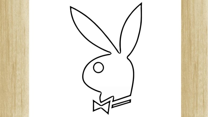 Рисунок плейбой зайчик