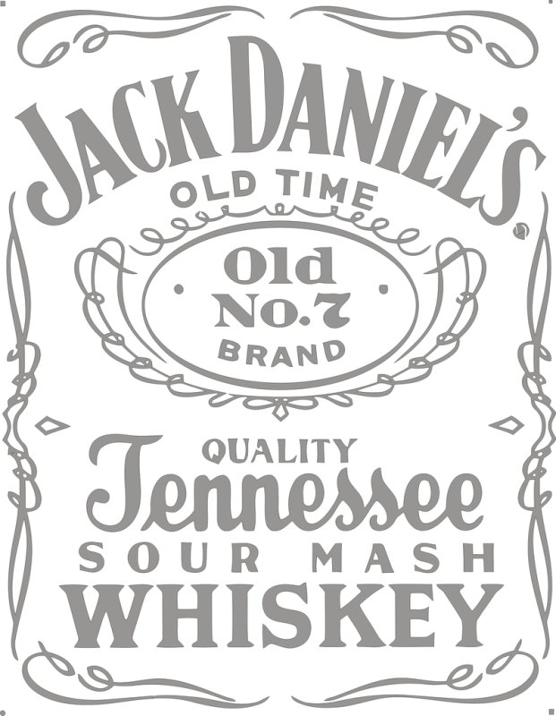 Трафарет Jack Daniels