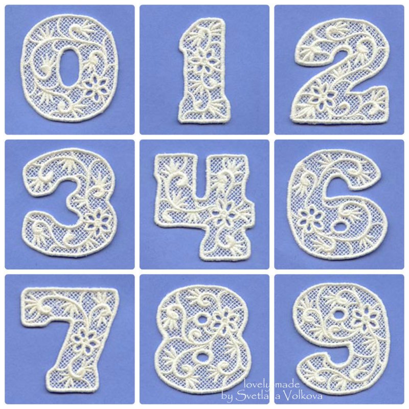 Резные цифры