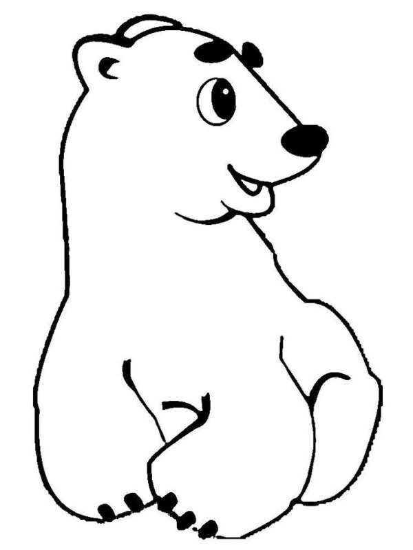 Медвежонок Умка раскраска