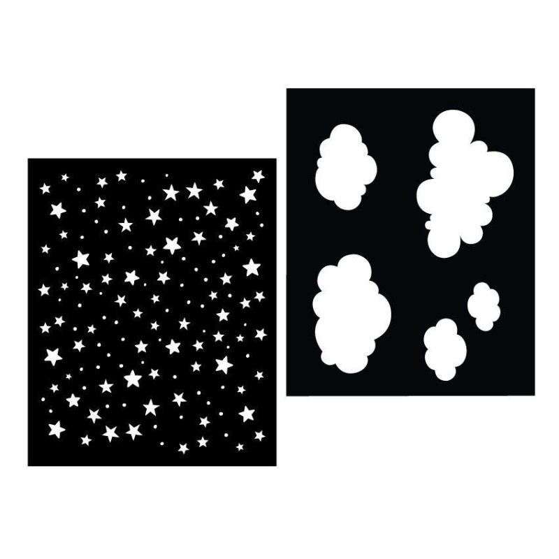 Звездное небо трафарет разных размеров