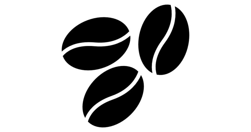 Трафарет зерна кофе