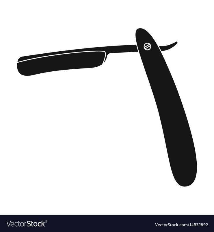 Бритва опаска вектор