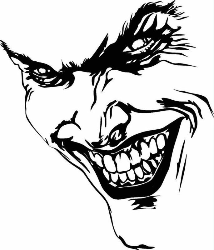 Трафарет оскал