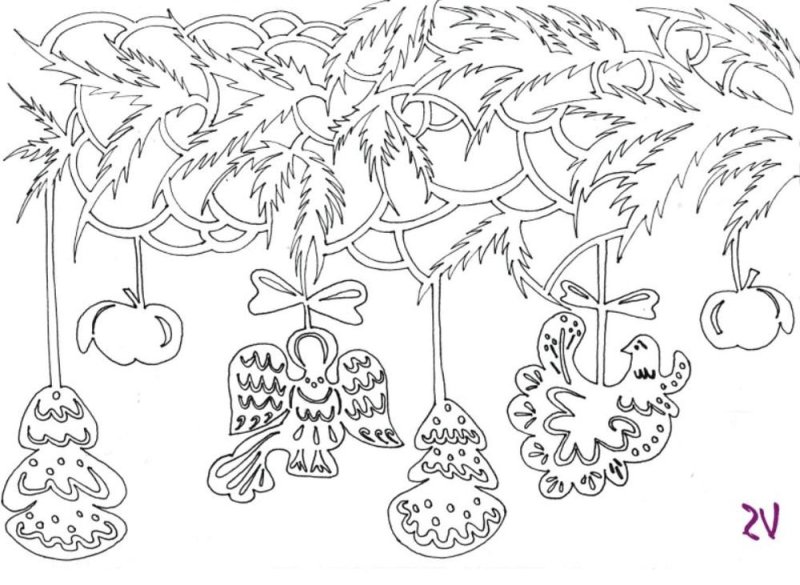 Вытыканки на окна к новому году