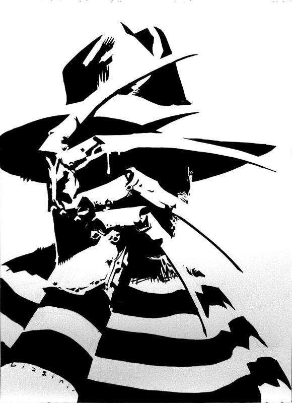 Фредди Крюгер силуэт