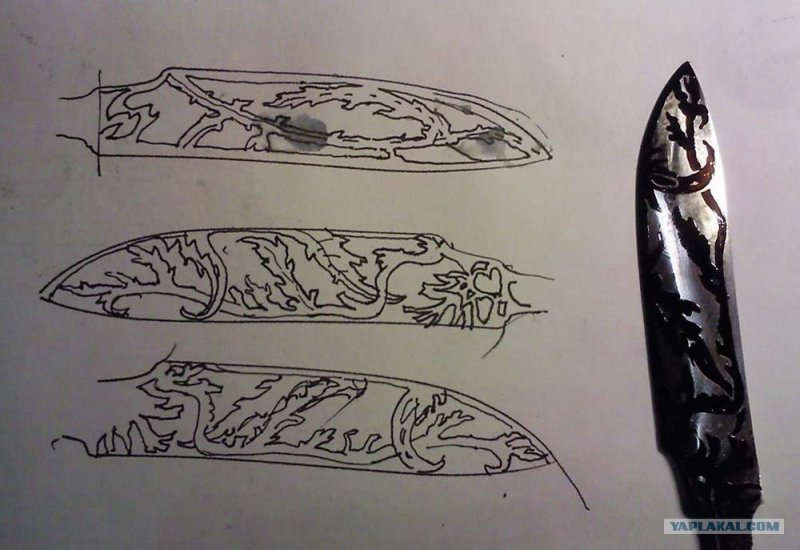 Эскизы для травления на клинках
