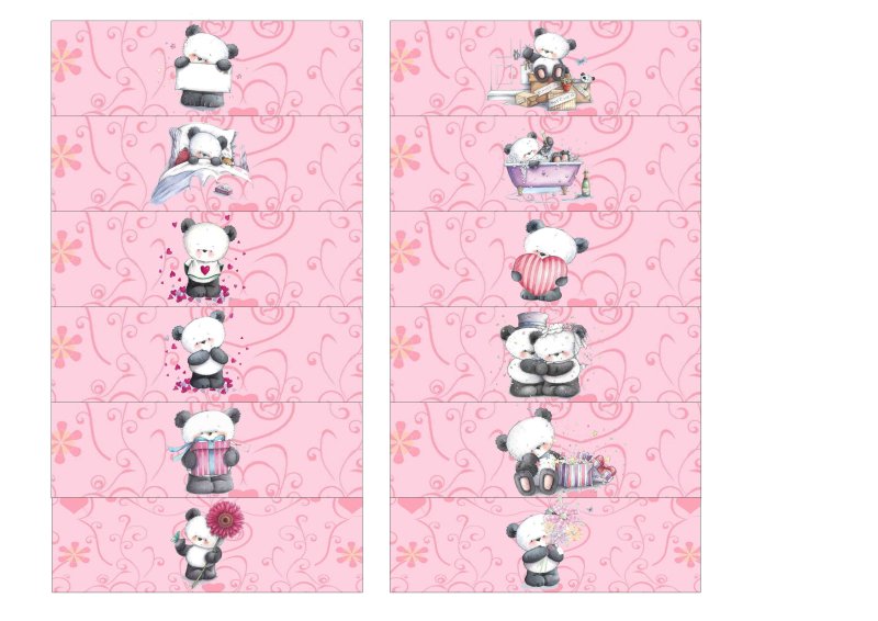 Обёртка конфеты для распечатки