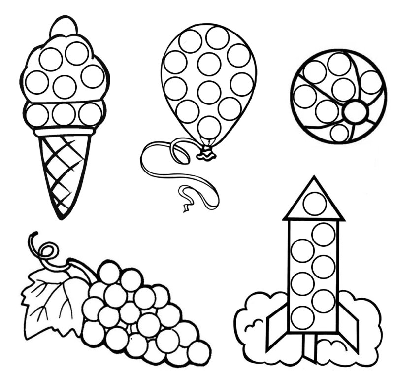 Раскрашивание пластилином для малышей