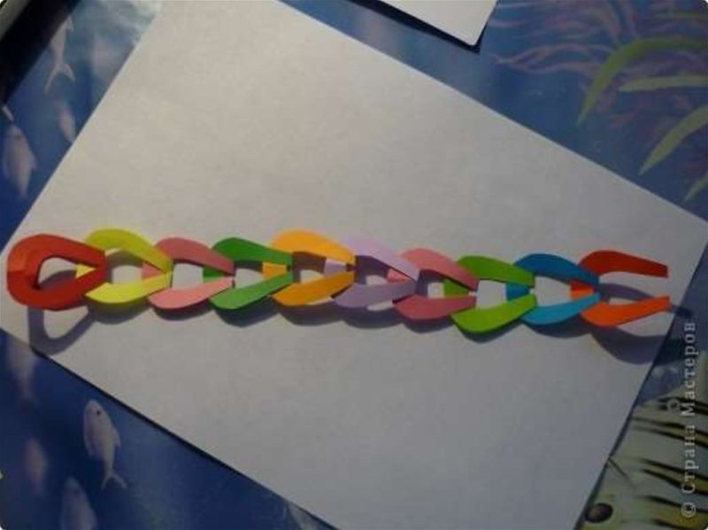 Гирлянда из цветной бумаги