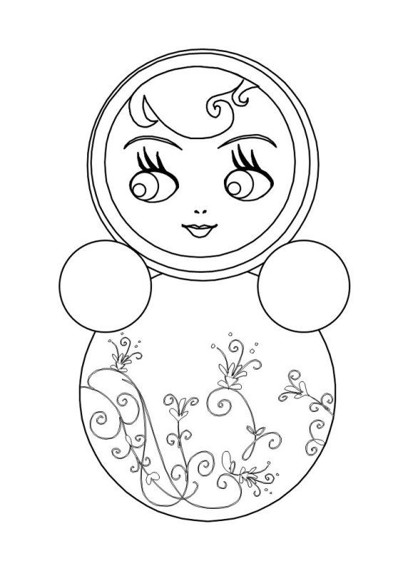 Неваляшка рисунок