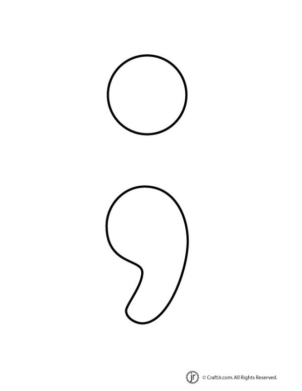 Трафареты знаков препинания