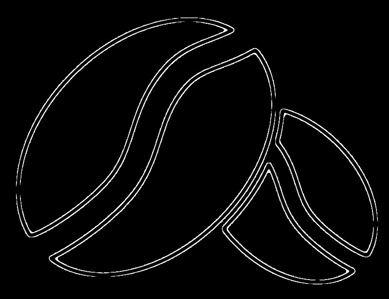 Трафарет кофейного зерна