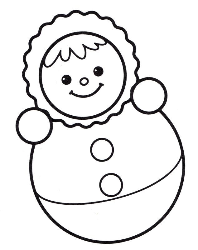 Раскраска для малышей. Игрушки