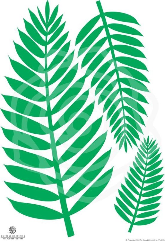 Тропические листья СВГ